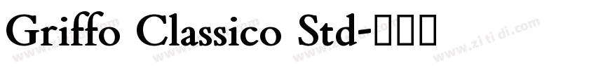 Griffo Classico Std字体转换